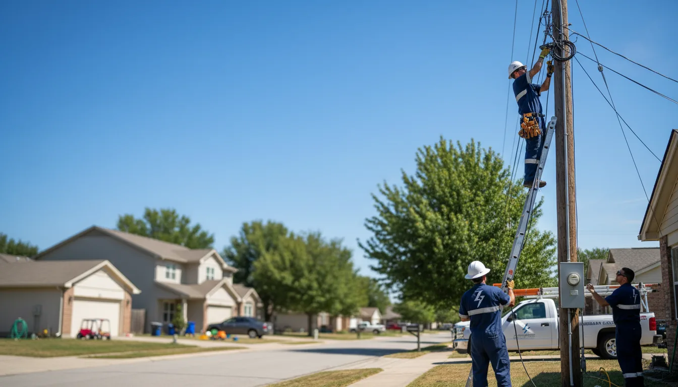 Residential electrician providing installation services in Saint Cloud, WI